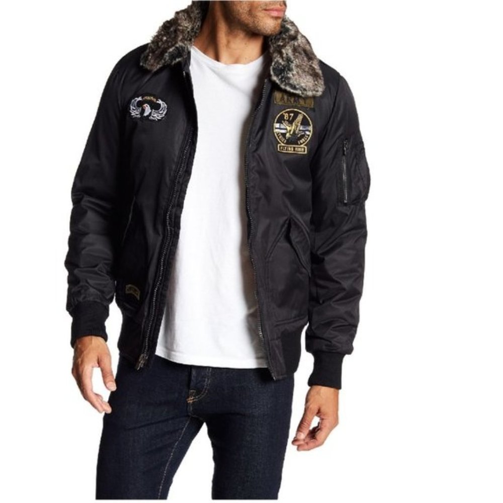 XRAY Pocket Jacket With Fur